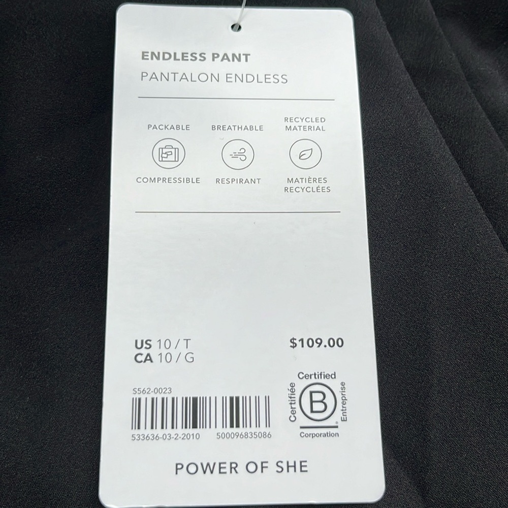 Athleta Black Women's Endless Pants - Picture 9 of 11